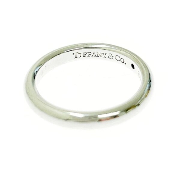 Tiffany & Co Silver Pink Sapphire Stacking Band Ring 2.5 g 925